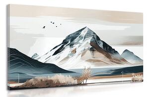 Stampa su tela – Montagne pittoresche in stile scandinavo