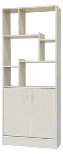 Phoenix - Libreria Modulare In Legno 70x24x170 cm-Bianco
