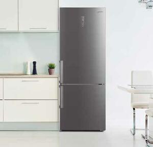 MIDEA Frigorifero Combinato Capacit 378 Litri Classe energetica A Raffreddamento No Frost colore Inox - MDRB521MGA46O