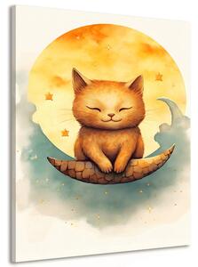 Stampa su tela – Gatto sognante