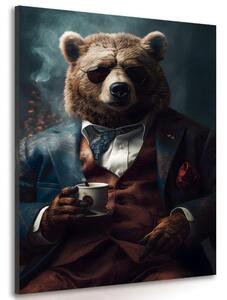 Quadro su tela – Gangster animale orso