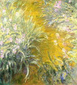 Riproduzione The Path through the Irises 1914 1917, Claude Monet