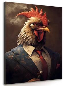 Stampa su tela – Gangster animale gallo