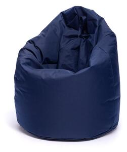 Pouf poltrona sacco in poliestere 70x110 cm con maniglia