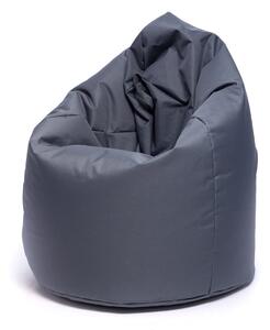 Pouf poltrona sacco in poliestere 70x110 cm con maniglia