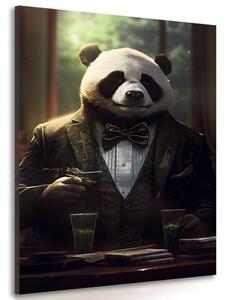 Stampa su tela – Gangster animale panda