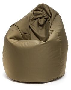 Pouf poltrona sacco in poliestere 70x110 cm con maniglia