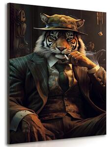 Stampa su tela – Gangster animale tigre