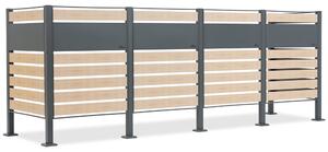 Contenitore per 4 cestini da 120l o 240l Breda CoverTech