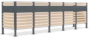 Contenitore per 5 contenitori per rifiuti da 120l o 240l Breda CoverTech