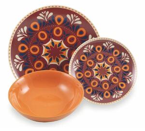 Servizio piatti 18 Pz in Porcellana- Colori Diversi - Shiraz