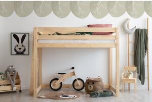 Letto rialzato per bambini in legno di pino 70x160 cm CLPBA - Adeko