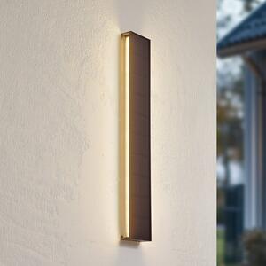 Lindby applique a LED solare Laarni, dimmerabile, IP54, nera Laarni Lindby, dimmerabile, Nero, Alluminio, Lampade solari