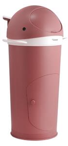 Cestino in plastica rosa scuro per pannolini 25 L Whale - Kindsgut