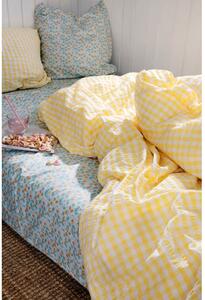 Biancheria da letto in crêpe giallo e bianco per letto singolo 140x200 cm Bæk&Bølge - JUNA