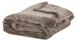 Coperta in micropile marrone, 150 x 200 cm - Tiseco Home Studio