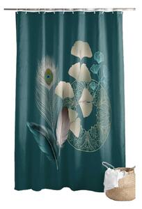 Tenda da doccia 180x200 cm Ginkoblue - douceur d'intérieur