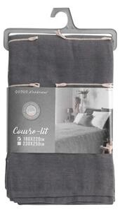 Copriletto antracite 180x220 cm Fileo - douceur d'intérieur