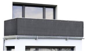 Schermo da balcone in plastica nera 500x85 cm - Maximex