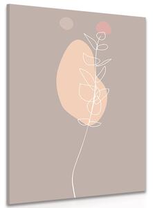 Quadro su tela – Foglia minimalista No3