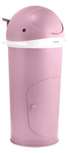 Cestino in plastica rosa per pannolini 25 L Whale - Kindsgut