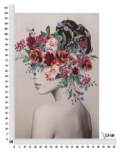 Stampa Dipinta Lady Flower -B- Cm 80X2,8X120