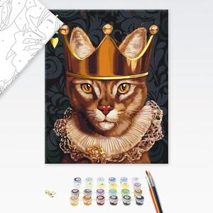 Dipingere con i numeri – Gatto reale