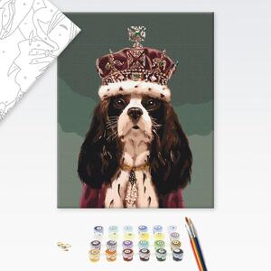 Dipingere con i numeri – Cane con corona