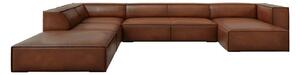 Divano angolare in pelle marrone cognac (angolo sinistro) Madame - Windsor & Co Sofas