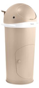 Cestino in plastica beige per pannolini 25 l Whale - Kindsgut