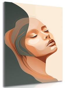 Quadro su tela – Bellezza femminile Peach Fuzz