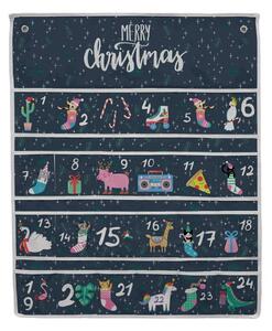 Calendario dell'avvento in cotone Santa Dinosaur - Butter Kings