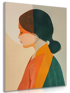 Quadro su tela – Japandi bellezza femminile