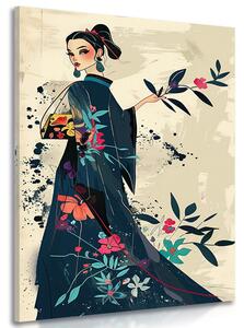 Stampa su tela – Japandi icona di moda