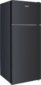 Akai Frigorifero Doppia Porta 218 Litri Classe E Raffreddamento Statico colore Nero - GLASS242KB-L