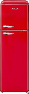 Akai Frigorifero Doppia Porta 280 Litri Classe E Raffreddamento Statico colore Rosso - CLASS281KRD