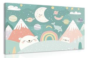Quadro su tela – Per bambini: dal regno degli animali