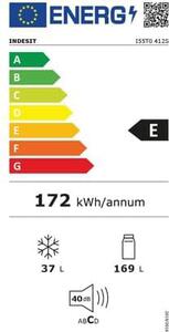 Indesit Frigorifero Doppia Porta Capacit 206 Litri Classe energetica E Raffreddamento Statico colore Acciaio Inox - I55T0412S