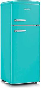 Severin Frigorifero Doppia porta Capacit 208 Litri Classe energetica E Raffreddamento Statico Cassetto Veggibox colore Turchese - RKG 8934 Linea R