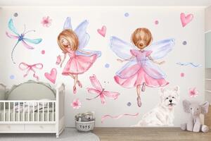 Adesivo murale per ragazze "fate" 60 x 120 cm