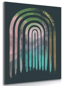 Stampa su tela – Street art arcobaleno Mid-Century