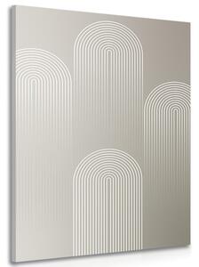 Quadro su tela – Arcobaleno elegante Mid-Century