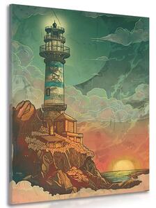 Quadro su tela – Faro da favola