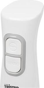 TRISTAR Frullatore a Immersione Minipimer Potenza 350 Watt Lame in Acciaio Inox con Accessori colore Bianco - MX4881