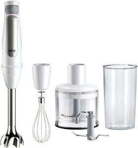 Braun Frullatore ad Immersione Minipimer Potenza 1000 watt con vari Accessori colore Bianco - MQ7035IWH