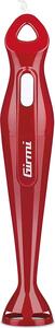 Girmi Frullatore ad Immersione Minipimer Potenza 170 watt Funzione Pluse Lame Acciaio Inox colore Rosso - MX01