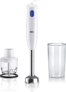 Braun Frullatore ad Immersione Minipimer Potenza 450 Watt Capacit Ciotola 0.6 Litri colore Bianco - MQ10.2001M