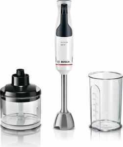 Bosch Frullatore ad Immersione Minipimer Potenza 600 Watt Funzione Turbo con Bicchiere colore Bianco - MSM4W220