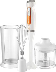 SENCOR Frullatore ad Immersione Minipimer Potenza 600 watt 2 Velocit 0,7 Litri colore Bianco Arancione - SHB 4260 wattH-EUE3