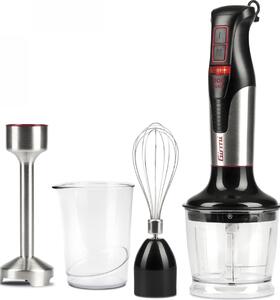 Girmi Frullatore ad Immersione Minipimer Potenza 800 Watt + Accessori colore Nero e Inox - MX3900